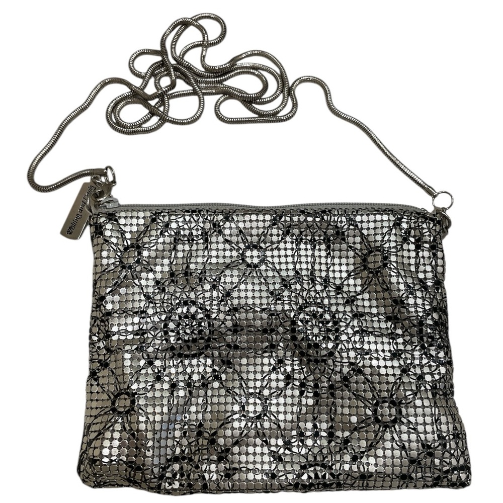 Whiting & Davis Vintage Mesh Metal Chain Sequin Coin Purse Crossbody Bag